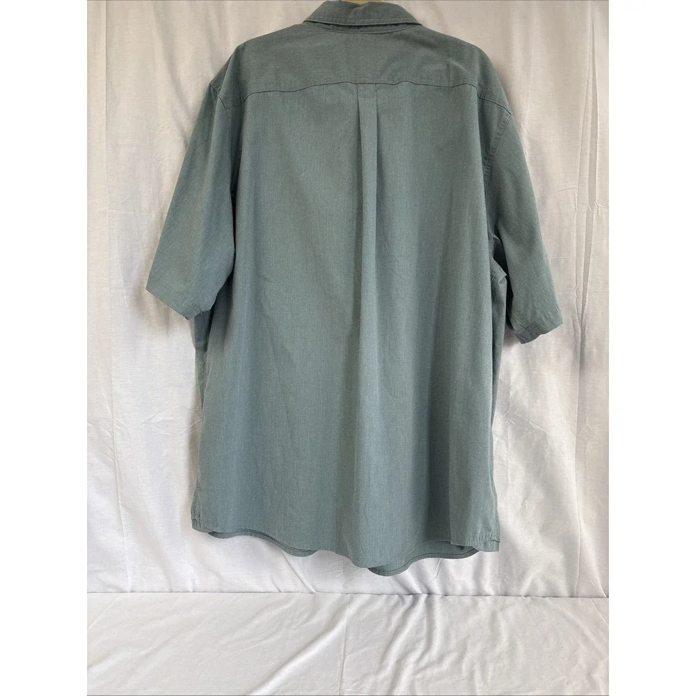Wrangler Short Sleeve Button-Down Shirt – Men’s Sz 3XL Green 60